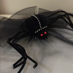 Halloween Black Spider Fascinator Hat Hairpiece Hair Accessory Halloween Party